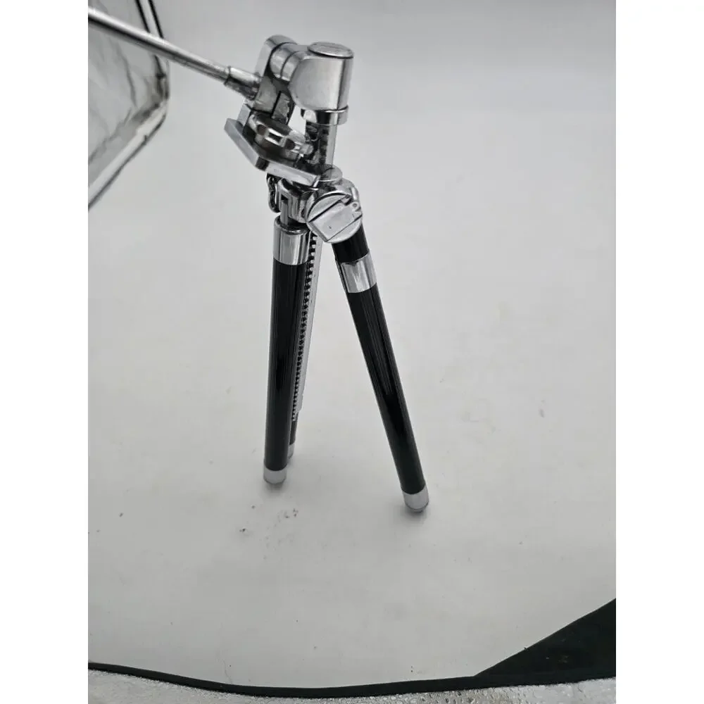 Vintage Brockway Norway Director Camera TRIPOD METAL IN POUCH